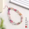 Nuevo Cordón para Teléfono Móvil Estilo Chino Cuerda para la Muñeca Cristal Natural Colorido de Alta Gama Cadena Colgante Anti-Pérdida para Teléfono Móvil en