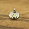 Joias personalidade estilo coreano criativo rosto sorridente raio pequena marca vintage pingente padrão letras chaveiro pingente atacado