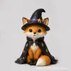 Decoración de Halloween interior vintage transfronteriza adorno de mesa de madera adorno de otoño fantasma gato negro calabaza adorno de mesa