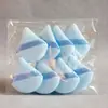 Esponja de Maquillaje Tie Dye Colorida Arcoíris Base de Maquillaje Cristal Súper Suave Venta al por Mayor de Fábrica Comercio Exterior Terciopelo de Cristal