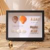 Marco de Fotos Estéreo Hueco Personalizable Tablero de Densidad Madera Maciza Especimen de Mariposa Marco de Madera de Mesa Casero Bricolaje Adornos Hechos a Mano