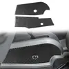 Adecuado para modelos Jeep Wrangler 11-17, juego completo de decoración interior de fibra de carbono para el logotipo del volante y el marco del interruptor del aire acondicionado