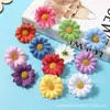 Flor Artificial Cabeza de Flor Margarita Decoración Guardería Girasol Flor Falsa Material de Bricolaje Flor Artificial Realista de Alta Gama