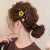 Presilhas de cabelo de pelúcia estilo coreano para mulheres, nova coleção 2026, com um visual sofisticado, adequadas para franjas, laterais do cabelo e fios soltos, acessórios de cabelo