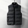 Colete masculino, novo outono e inverno estilo coreano casual acolchoado de algodão jaqueta espessa, colete masculino, colete de tamanho grande para jovens atacado
