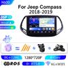 Adecuado para Modelos Jeep Compass 18-19, Navegación DVD para Coche, Pantalla Grande Android, Pantalla de Control Central, Navegación Máquina Todo-En-Uno GPS