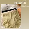 Pantaletas sin costuras de cintura media-alta para control de abdomen para niñas con ribete de encaje, Bragas simples y cómodas para mujer, Ropa interior antibacteriana de algodón puro para mujer
