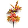 Ramas Simuladas de Hoja de Arce y Bayas Ramo para Jarrón de Halloween Rama Única Rama de Flor de Festival de la Cosecha Decoración de Hoja de Arce de Calabaza de Otoño
