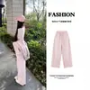 Conjunto esportivo casual de moletom rosa para mulheres, modelo novo 2026, look estiloso para o início do outono, conjunto de três peças, estilo coreano