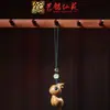 Pendente de Corrente para Celular de Pequena Cabacinha em Jacarandá Chaveiro de Carro Yiming Xianyuan Presente Criativo Pingente para Homens e Mulheres