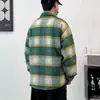 Abrigo de lana para hombre, nuevo estilo primavera/otoño, diseño de solapa moderno, chaqueta casual holgada con un toque de elegancia inspirada en Chanel, adecuada para adolescentes