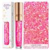Maquillaje transfronterizo estrella de cinco puntas corazón lentejuelas gel sombra de ojos maquillaje de sirena gel de brillo sin pegamento lentejuelas para uñas