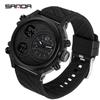Reloj de Venta Caliente en Transmisión en Vivo de Comercio Exterior, Reloj Electrónico Despertador Multifuncional para Estudiantes, Reloj Deportivo para Exteriores con Doble Pantalla Luminoso Impermeable