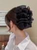 Presilha de Cabelo de Pena para Mulheres, Presilha de Garra Grande em Formato de Nuvem Bolha, Presilha Tubarão, Acessório de Cabelo, Presilha de Garra Nuvem Dopamina