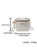 Bolso tipo caja de bordado de diamantes 2026 nuevo bolso de hombro cruzado de moda bolso de maquillaje de alta gama para mujer transfronterizo