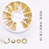 Materiales de Resina de Cristal DIY para Uñas, 22 Tipos de Pegatinas Metálicas Huecas para Relleno y Decoración de Uñas, Venta al por Mayor