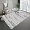 Estilo Minimalista Abstracto Dormitorio Sala de Estar Sofá Mesa de Café Alfombra Terciopelo de Cristal Alfombra Completa Área Grande Antideslizante Eliminación de Polvo Felpudo para Piso