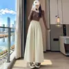 Pantalones Anchos Curvos para Mujer, Nuevo Estilo Otoño, Sueltos y Adelgazantes, Pantalones Cortos para Mujeres Petites, Pantalones Casuales de Pierna Recta