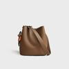 Bolso Cubo de Piel Suave para Mujer con Bufanda de Seda Bolso para Madres Nuevo 2025 Bolso de Hombro Cruzado Bolso de Mano Tote Casual de Gama Alta para Viajes