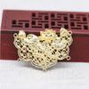 Fio dourado Yiwu, cobre banhado a ouro, faça você mesmo, coleira de carpa de lótus, trava para bebê, acessórios de roupas diocui B2712