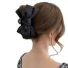 Princesa en la Huida Lazo Grande Pinza para el Cabello Accesorios Coreanos Pinza de Tiburón Pinza para el Cabello de Sentido Avanzado Adorno para la Cabeza de Mujer
