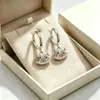 Pendientes de Caballo Mecedor de Hielo Triturado CNC para Mujer, Pendientes de Alta Gama Modernos y Personalizados, Accesorios Versátiles para Ropa de Trabajo Diaria del Año del Caballo
