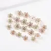 Botones Metálicos en Stock con Pequeño Diseño Floral, Botones de Pie Alto, Botones Cosidos a Mano para Ropa de Mujer, Botones Especiales para Camisas, Botones para Abrigos de Lana