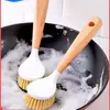 Cepillo para Ollas para Cocina del Hogar, Herramienta Mágica para Lavar Ollas y Platos, Cepillo de Aceite Antiadherente para Limpiar Ollas, Elimina Grasa y Manchas, Cepillo de Limpieza