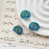 Cuentas de Cristal Checo Pintadas en Oro Doméstico Retro Caracol Pájaro Flor de Durazno Material Hecho a Mano Pulsera Cadena de Teléfono Móvil Accesorios de Joyería