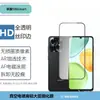 Película Templada Antirrobo para Pantalla Completa HD Adecuada para Honor 500Smart con Lente Transparente Ojo de Águila Incrustado con Diamantes