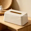 Caixa de lenços simples e elegante, caixa de lenços criativa para mesa de uso doméstico para sala de estar e quarto, com um toque de luxo
