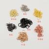 Fábrica directa en stock color galvanizado anillo abierto protección ambiental metal DIY joyería hebilla colgante anillo de conexión