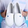 Sapatos de enfermeira para mulheres com sola macia verão 2020 novo sapato feminino de cunha branca plana
