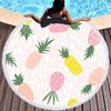AliExpress EBAY Amazon Estilo Europeo y Americano Nueva Toalla de Playa Redonda Toalla de Playa Estampada con Piñas Chal con Borlas