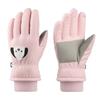 Guantes de Esquí para Niños Invierno Nuevos Acolchados Terciopelo Algodón Cálidos y Antideslizantes Lindos Estudiantes Hombres y Mujeres Jugando en la Nieve y Montando