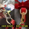 Herrajes de Bolsa de Lujo Botón D Anillo Protector Funda de Goma Anti-Desgaste Arañazos Adecuado para Artefacto Lv Anillo Enrollable Transparente