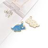Dinosaurio de Dibujos Animados Tiranosaurio Rex Accesorios Aleación Goteo de Aceite DIY Pulsera Collar Aretes Llavero Colgante Accesorios Colgante
