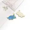 Pendente DIY de Animal Dinossauro Desenho Animado Fofo Transfronteiriço Pingente para Chaveiro Brincos Acessórios de Joia Liga