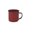 Taza roja para pastel para hornear taza esmaltada roja tarro retro nostálgico decoración de olla caliente Xiong Zhong Zhong taza sucia sucia