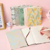Cuaderno con sello de área escénica A5 tela jacquard bordada floral cultural y creativo cuaderno A5 portátil tapa dura bloc de notas hecho a medida