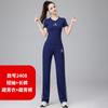 Ropa para Baile Cuadrado 2024 Primavera y Verano Nueva Ropa Deportiva y de Ocio para Baile Algodón Romano Cuello Redondo Estampado Ropa para Baile Paso Fantasma