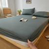 Novo chapéu de cama sem estampa e amigável à pele cor sólida simples capa de cama à prova de poeira capa protetora de cama Simmons atacado doméstico transfronteiriço