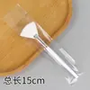 Brocha de Belleza de Silicona Brocha para Mascarilla Brocha de Maquillaje de Plástico Brocha de Pelo Suave Brocha para Mascarilla de Barro Herramientas de Maquillaje de Belleza Brocha en Forma de Abanico Brocha de Ácido de Frutas