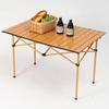 Mesa dobrável portátil para acampamento ao ar livre Mesa tipo rolo de ovo Mesa e cadeira Mesa de piquenique Conjunto de mesa de piquenique