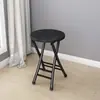 Cadeira dobrável cadeira de jantar doméstica cadeira simples cadeira de lazer com encosto banquinho de dormitório cadeira de varanda banquinho redondo portátil para adultos