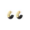 Pendientes de esmalte de metal con forma de gota de color a juego, de estilo europeo y americano, con diseño de nicho femenino, de alta calidad y temperamento.
