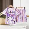 2025 Pijamas Nuevos de Niñas Verano Niños Niños Manga Corta Delgados Niña Pequeña Niños Grandes Traje de Ropa para el Hogar de Verano