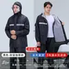 Traje de lluvia de dos piezas para hombre, que incluye pantalón de lluvia, diseñado para repartidores en motocicleta, con un diseño engrosado, a prueba de lluvia e impermeable para lluvias intensas