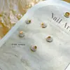 Decoraciones para Uñas Estilo Océano de Verano con Conchas y Estrellas de Mar, Anillos Pequeños de Perlas, Vieiras Pequeñas, Pedrería 3D Mixta para Uñas al por Mayor