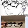 Montura de Gafas de Media Montura Desgarrada Forma Cóncava Bidimensional Decoración Montura Y2K Cos Montura de Gafas Anime Popular